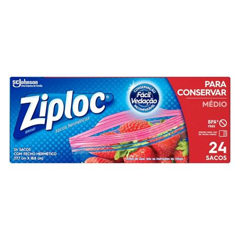 Saco Herm Tico Ziploc Unidades M Dio