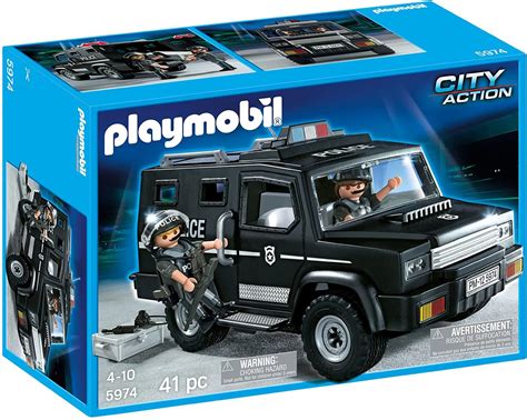 PLAYMOBIL 5974 Polizei SEK Spezialeinsatzwagen Lindaxx