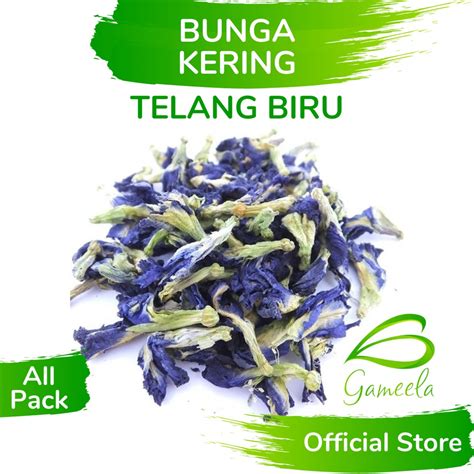 Jual Gameela Bunga Telang Kering All Pack Butterfly Blue Pea Dried