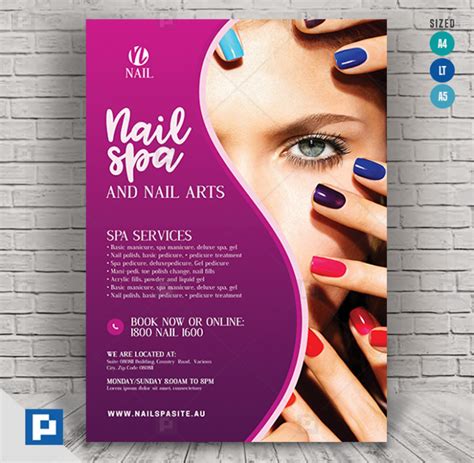 Nail Salon Services Flyer - PSDPixel