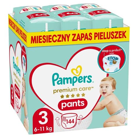 Pampers Premium Care Pants 3 Pieluchomajtki 6 11 Kg Przewijanie