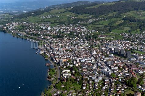 Luftbild Rorschach Gesamt Bersicht Und Stadtgebiet Mit Au Enbezirken