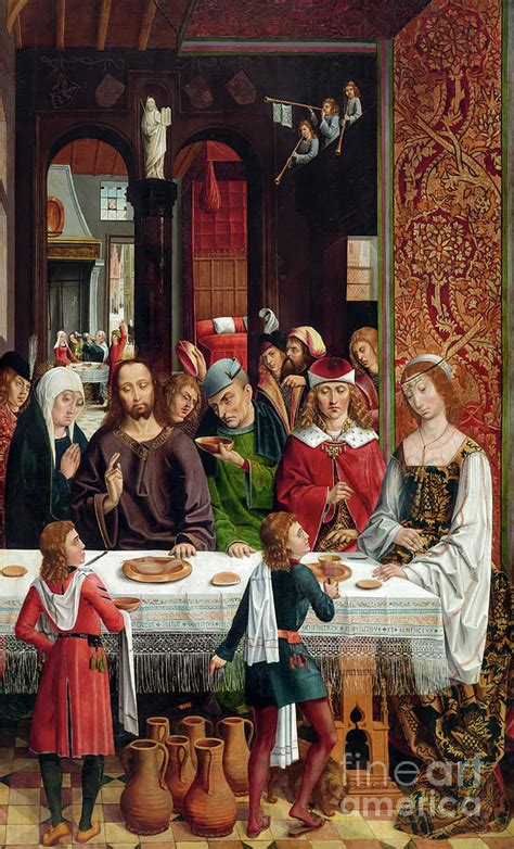 The Marriage At Cana Circa 1495 Photograph By Master Of The Catholic