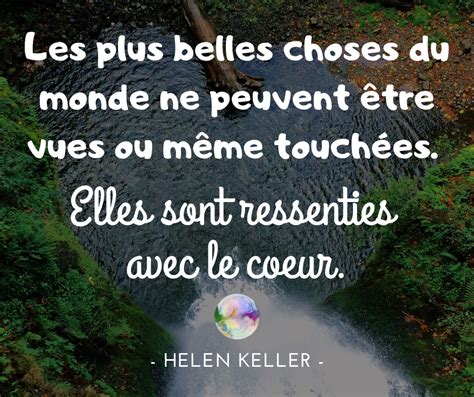 Citation Helen Keller Les Plus Belles Choses Du Monde Bulles De