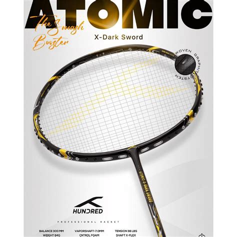 Jual Raket Badminton Hundred Atomic X Dark Sword Shopee Indonesia