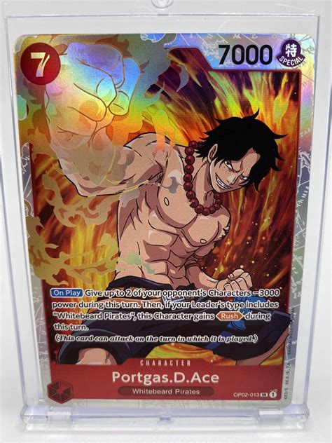 One Piece Card Game Paramount War Portgas D Ace Sr India Ubuy