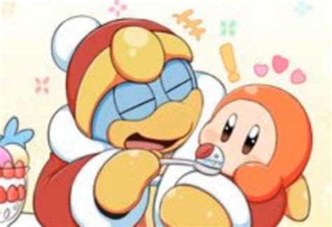 Have A Wholesome Picture Of King Dedede Sharing His Ice Cream With One