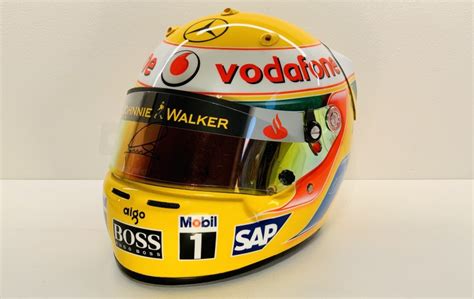 Lewis Hamilton Signed Formula Helmet Charitystars