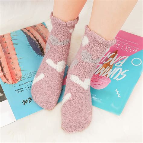 QKURT 3 Paare Kuschelsocken für Mädchen Flauschige Socken