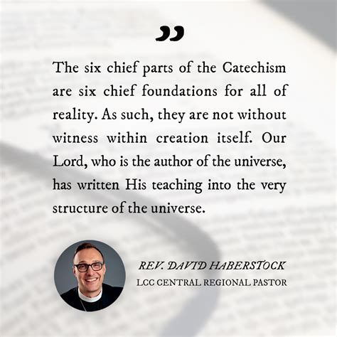 Catechism as pattern of the universe - The Canadian Lutheran