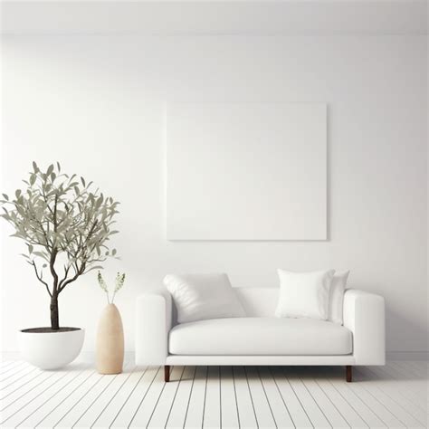 Premium AI Image | A photo of an aesthetic home interior with a clean ...