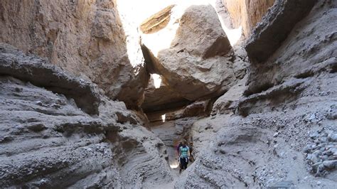 san andreas fault hike in slot canyons - YouTube