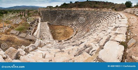 Teatro Del Anfi De Afrodisias Imagen De Archivo Imagen De Griego