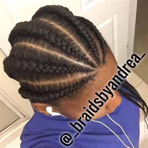 Cornrow 5 Braids Hairstyles Easy Braid Haristyles