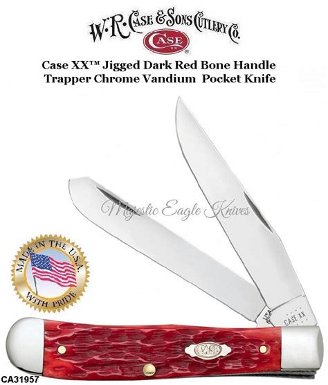 WR Case Son S Cutlery C31957 Case XX Jigged Dark Red Bone Handle