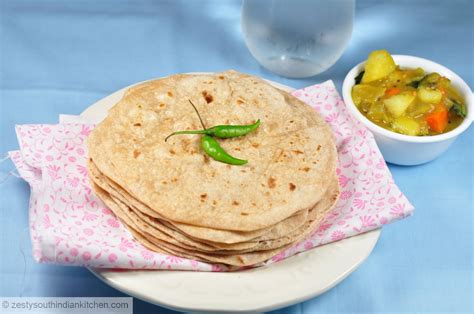 How To Make Chapatichapathi Indian Whole Wheat Flat Bread Zesty