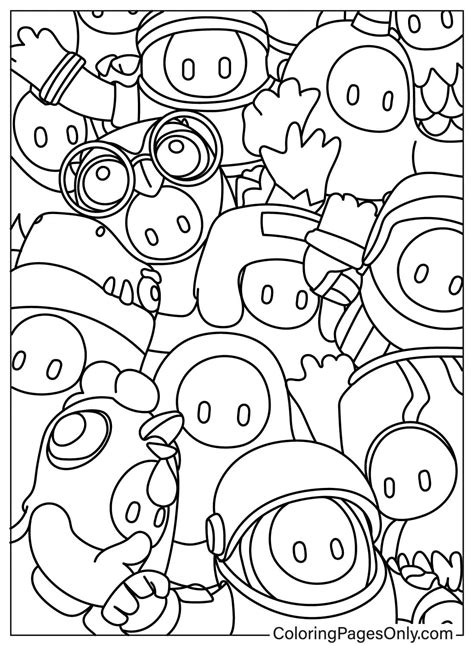 Drawing Fall Guys Free Printable Coloring Pages