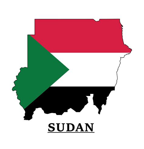 Sudan National Flag Map Design, Illustration Of Sudan Country Flag ...