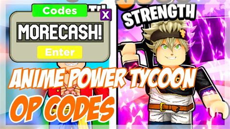 NEW Roblox Anime Power Tycoon Codes 2022 YouTube