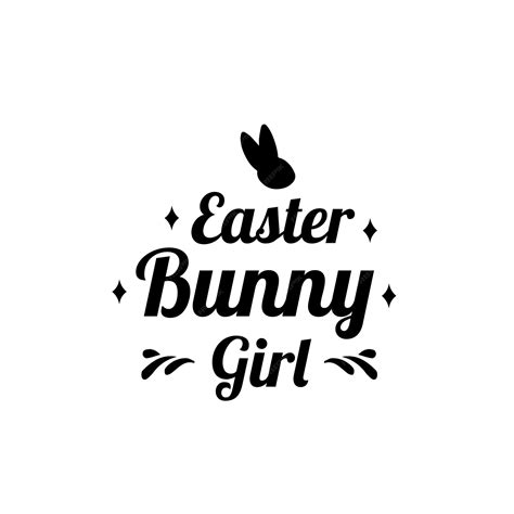 Premium Vector Easter Bunny Girl Bunny Silhouette Svg Easter Holidays