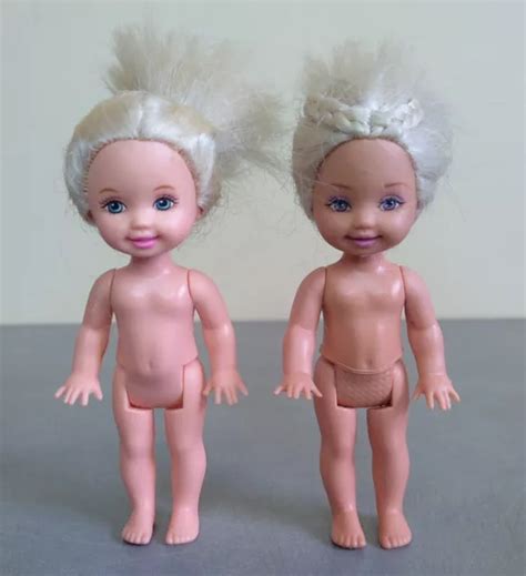 MATTEL 1994 LOT de 2 Poupées Doll SHELLY KELLY etc Blonde Nue No