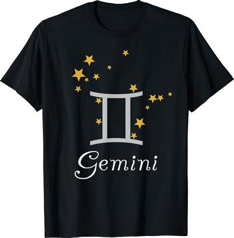 Gemini Zodiac Sign Constellation Stars Astrology Gemini Cotton T