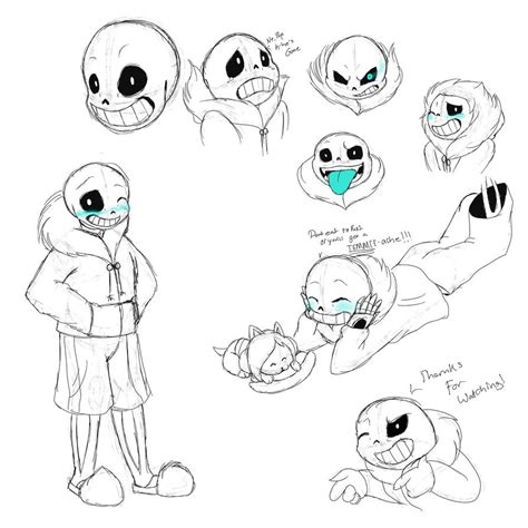 Undertale Sans Sketch Study By Vdragon Creations On Deviantart