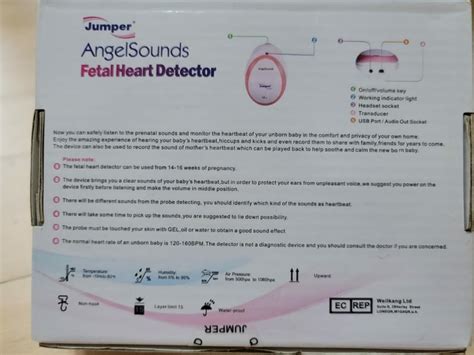 Jumper Angel Sounds Fetal Heart Detector 胎心機 兒童孕婦用品 孕婦用品 Carousell