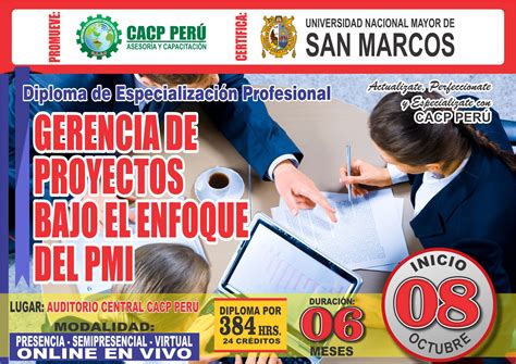 Cacp Per Diploma De Especializaci N Profesional Gerencia De Proyectos