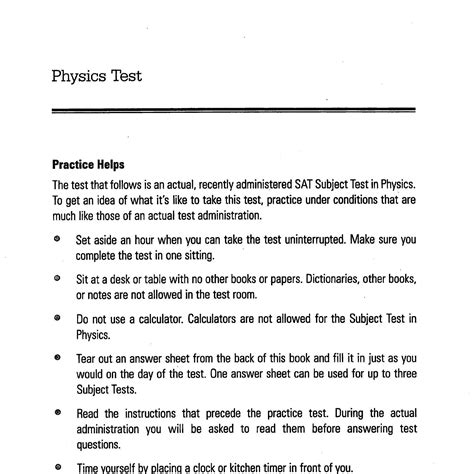 Sat Physics Subject Test Pdf Docdroid