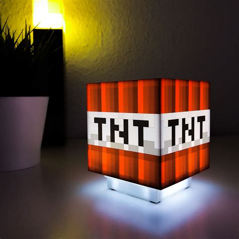 Minecraft Lampe De Table Bloc Tnt Avec Son Elbenwald