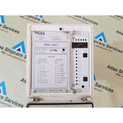 ABB SPAJ 140 C COMBINED OVERCURRENT AND EARTH FAULT RELAY Atlas