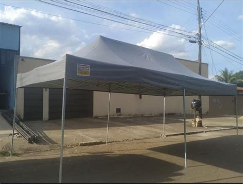 Tenda Sanfonada 6x3 Pvc Lona Nylon 600 GOIANIA TENDAS Gazebo