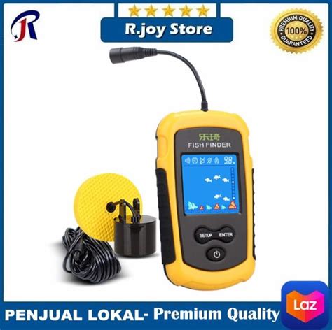 Fish Finder GPS Alat Pelacak Ikan Portable Sensor Sonar Range 100M With