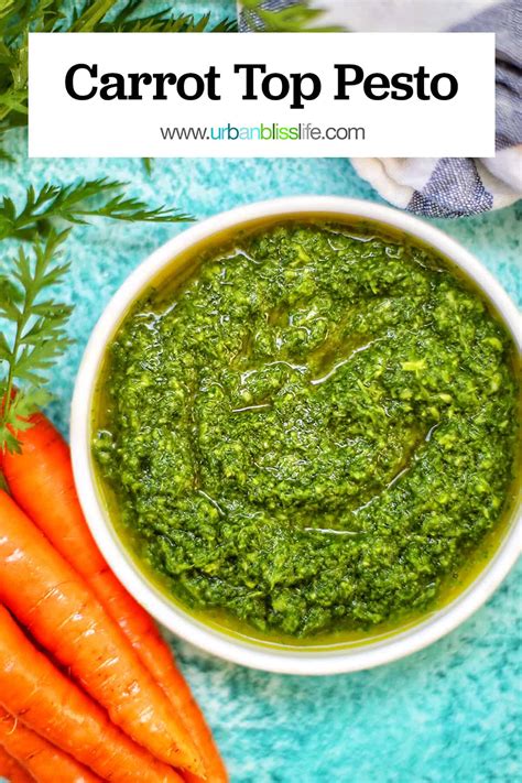 Carrot Top Pesto - Urban Bliss Life