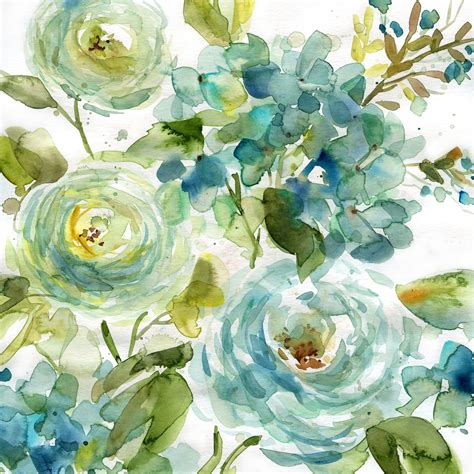 Cool Watercolor Floral Mural Wallpaper Watercolor Floral 2000x2000