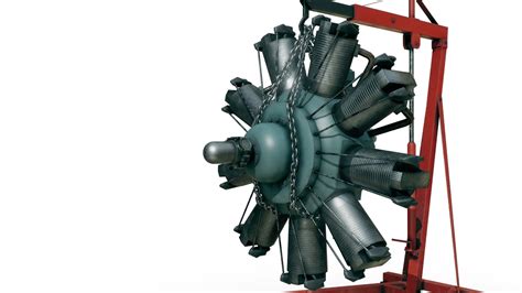 Radial Engine 3d Model Turbosquid 2104399