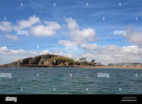 The Art Deco 20s Hotel And The Pilchard Inn On Burgh Island Off The