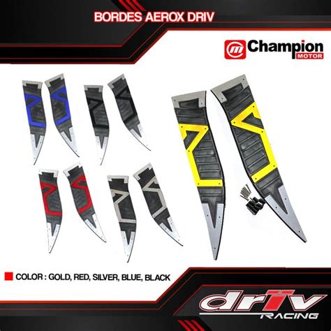 Jual Bordes Plat Atau Karpet Pijakan Kaki AEROX Full Aluminium CNC Driv