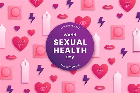 Fondo Del Día Mundial De La Salud Sexual Estilo Papel Vector Gratis