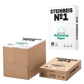 Carta Riciclata Al 100 Senza Legno A4 80 Gr Bianco Steinbeis