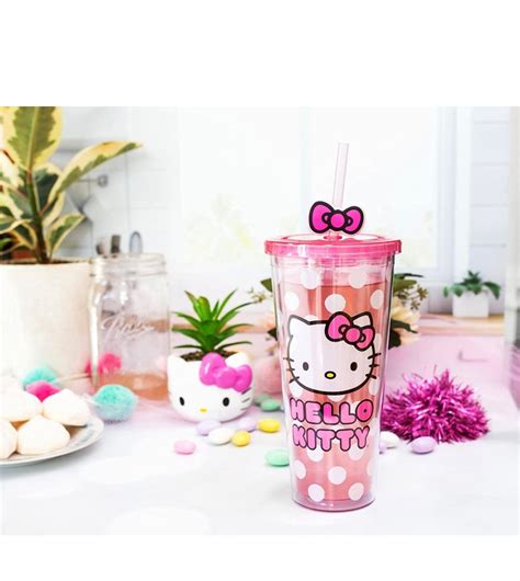 24oz Cup Hello Kitty Tumblr How To Look Pretty Pretty In Pink Sanrio Hello Kitty Cold Cup