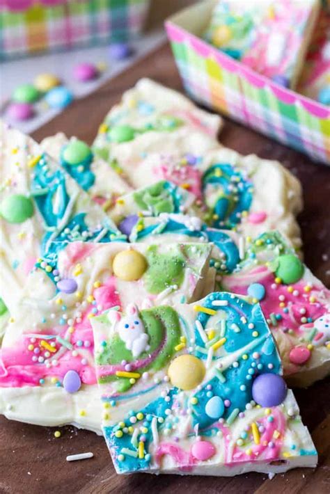 White Chocolate Easter Bark Recipe Delicious Little Bites