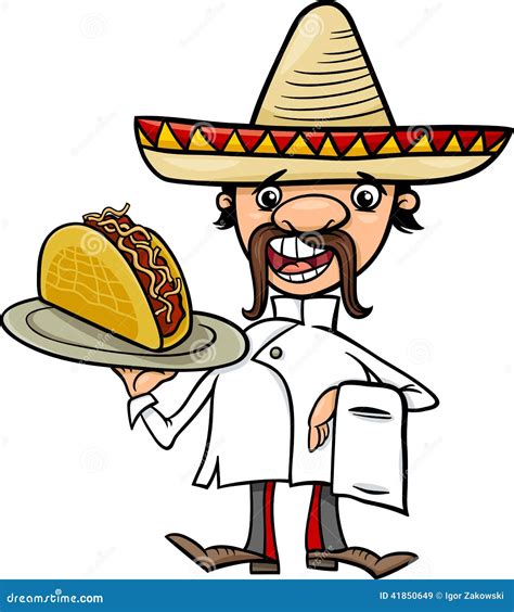 Mexican Chef Cartoon Vector | CartoonDealer.com #16733721