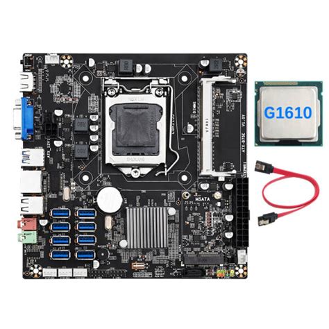 B75E 8 Card BTC Mining Motherboard G1610 CPU SATA Cable 8X USB3 0 To