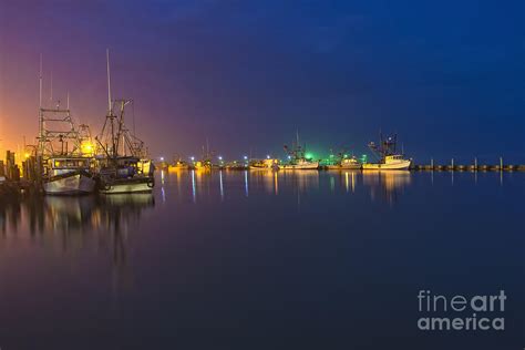 Rockport Fulton Marina At Night Photograph By Andre Babiak Fine Art