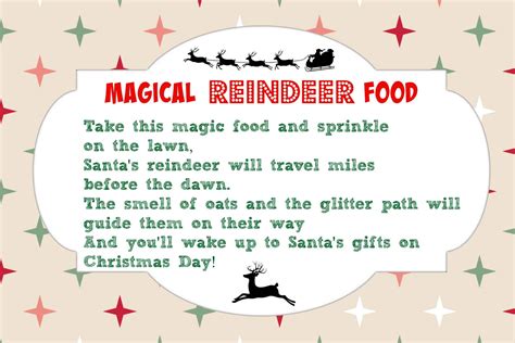 Magical Reindeer Food Recipe + Printable Tag | Mama Cheaps