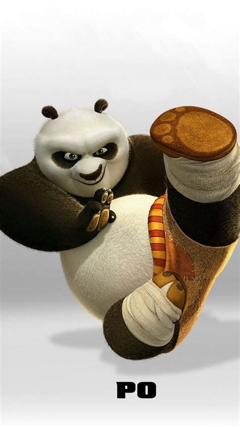 Kung Fu Panda Po Kung Fu Panda Panda Animated HD Phone Wallpaper