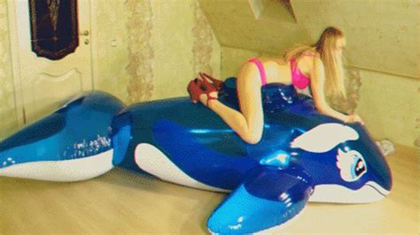 Alla Is Hot Fucking A Big Inflatable Whale Allaalexinflatable Clips4sale