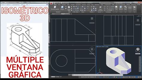 Autocad Dibujar Isom Trico D Con M Ltiples Ventanas Gr Ficas En